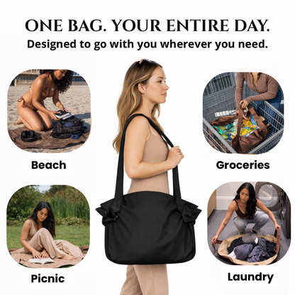 PicniCarry™ 2-in-1 Picnic Tote & Waterproof Mat