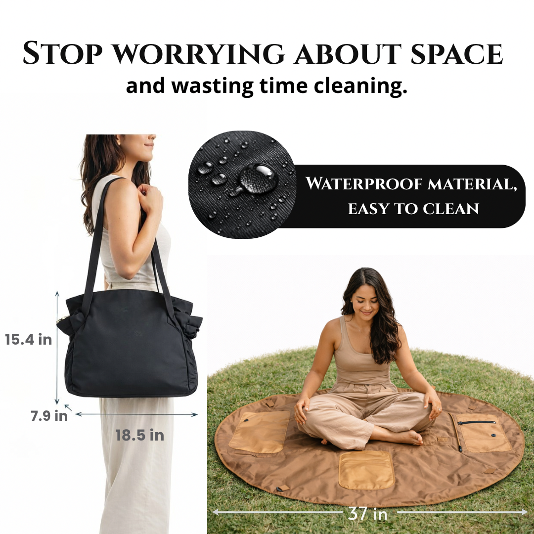 PicniCarry™ 2-in-1 Picnic Tote & Waterproof Mat